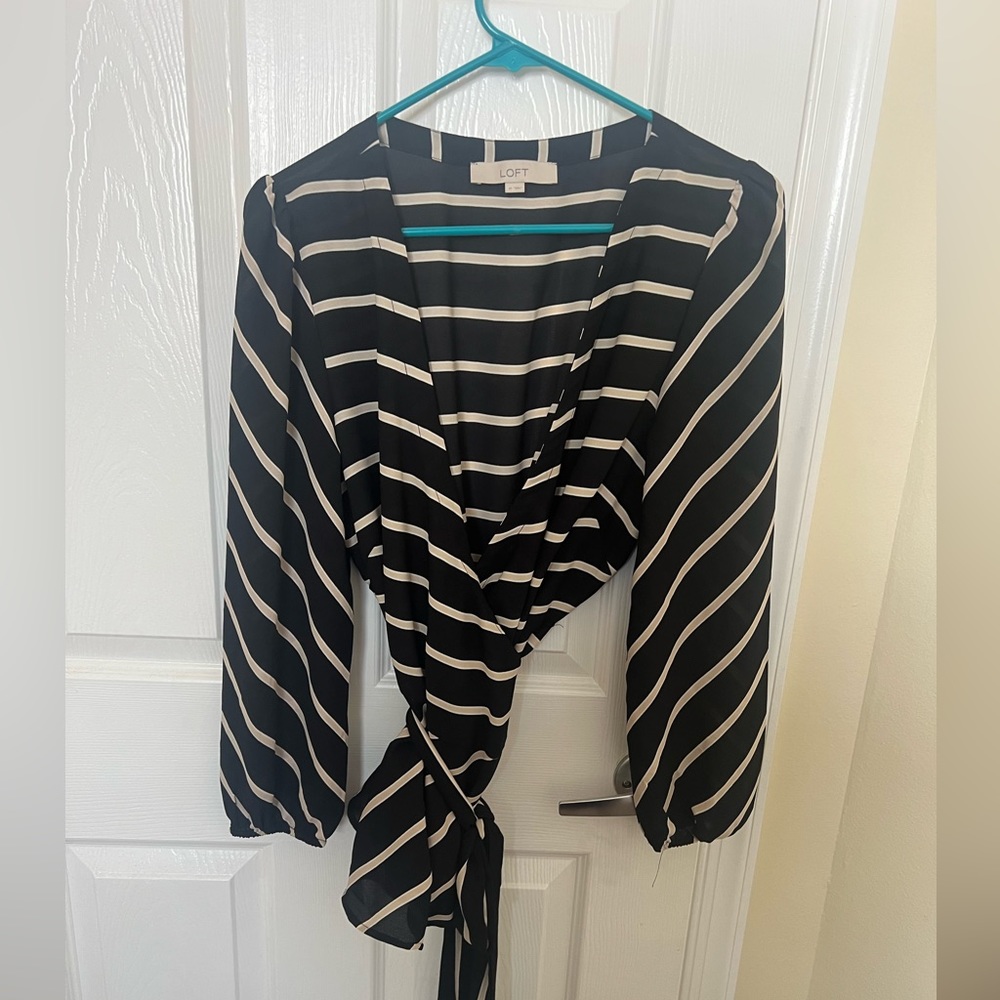 LOFT Wrap Blouse